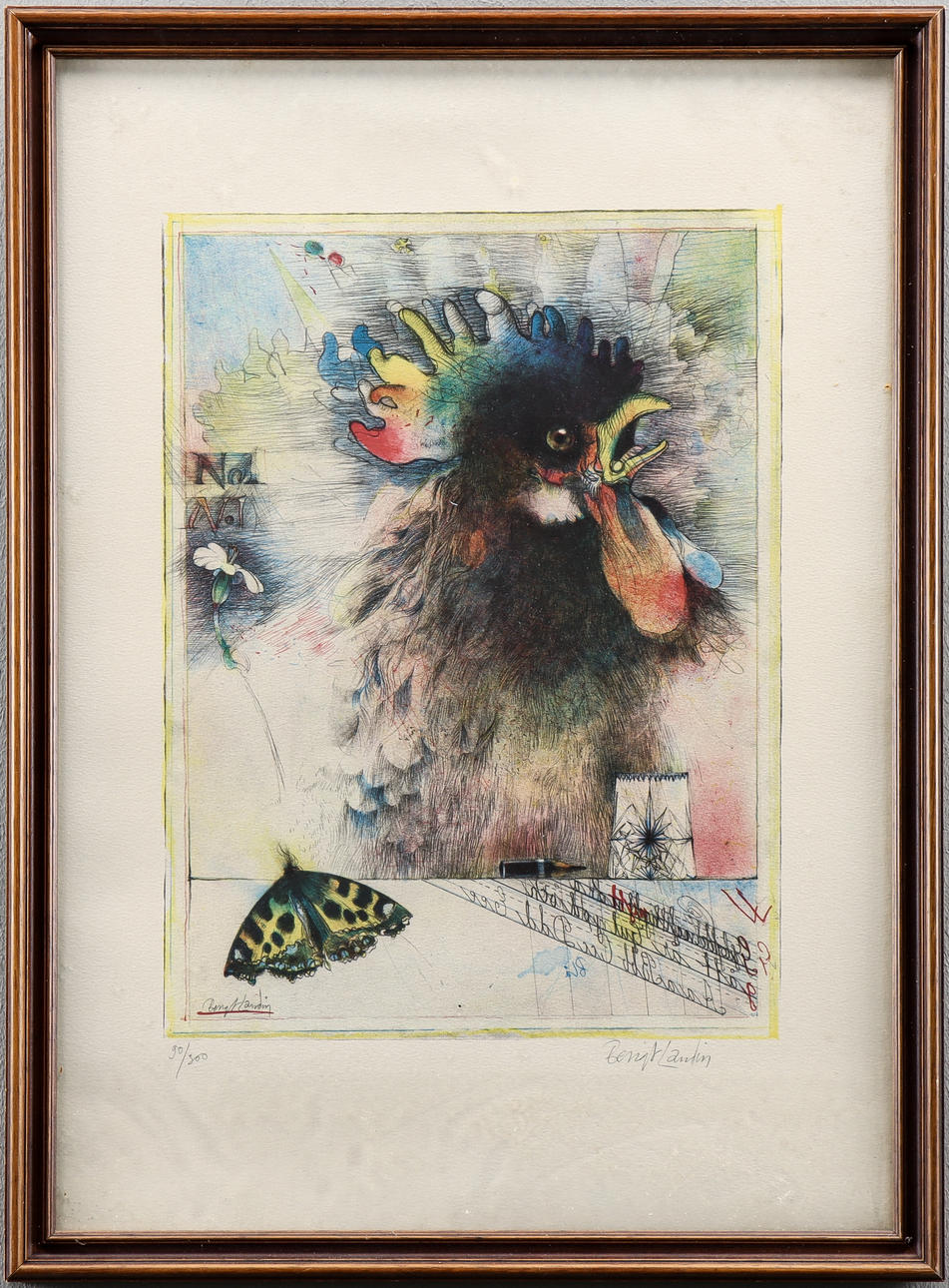 BENGT LANDIN. Etching 90/300, signed.