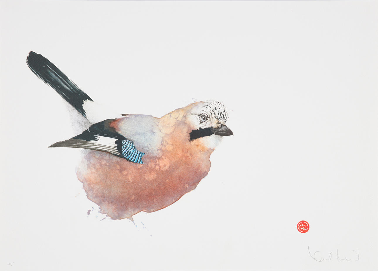 KARL MÅRTENS. Nutscream, lithograph in colours, signed, sample print.