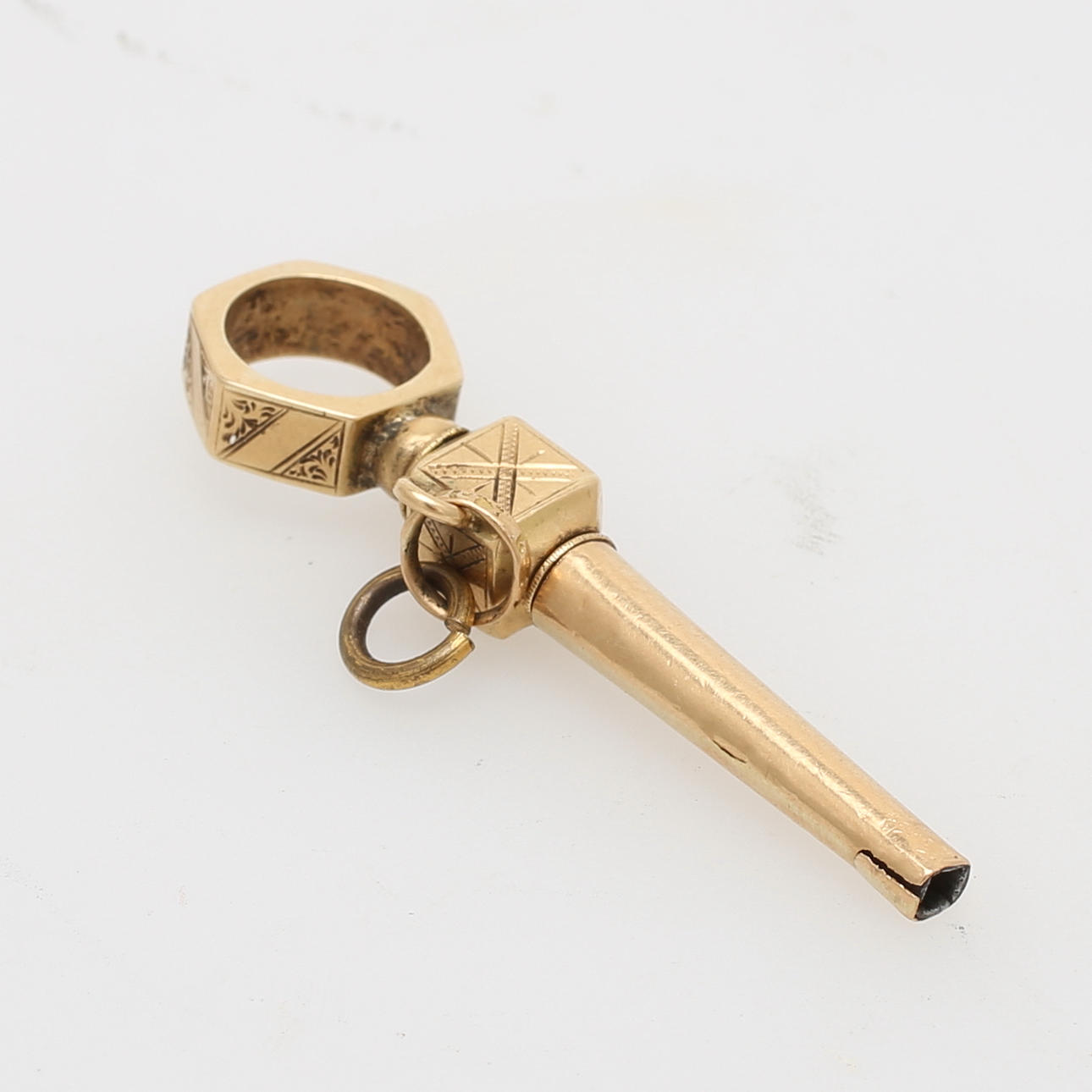 KLOCKNYCKEL till fickur, guld 18K, vikt 3,09 gram.