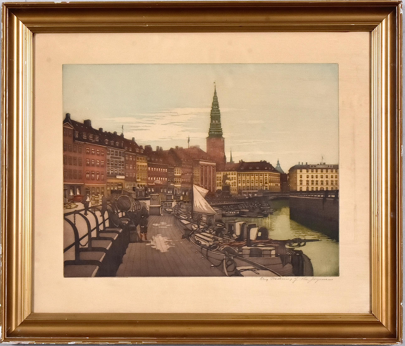 THORVALD JÖRGENSEN. COLOR AQUATINT.