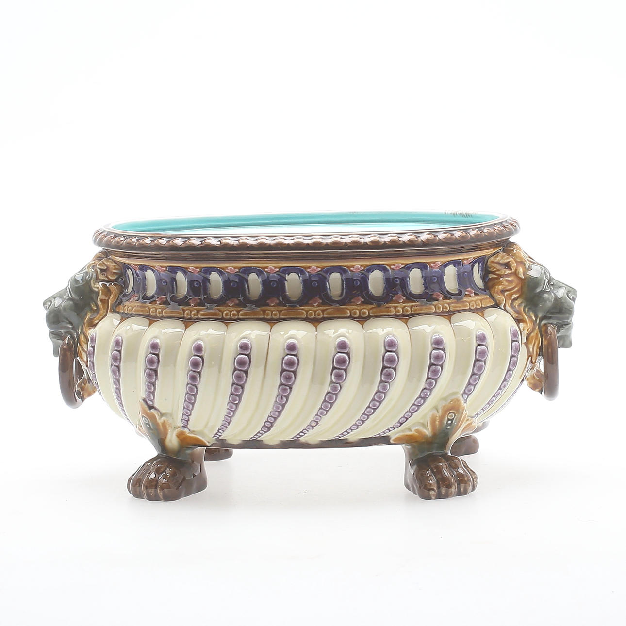 JARDINIERE, keramik, Rörstrand, sekelskiftet 1900.