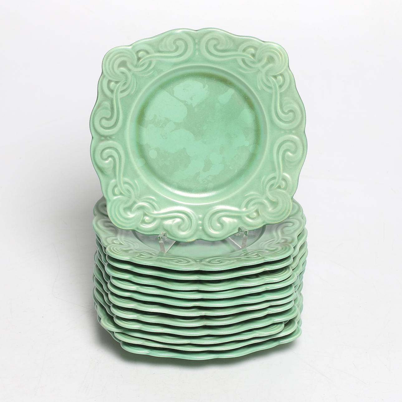 TALLRIKAR, 12 st. keramik, Gefle Porslinsfabrik, 1930-tal.