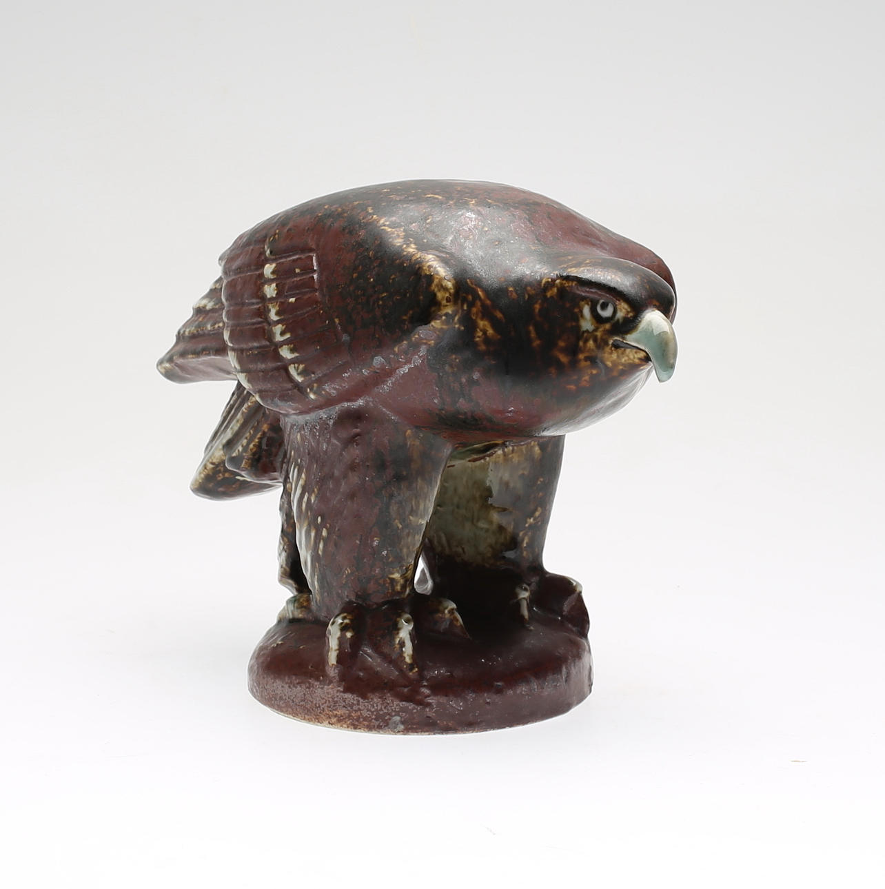 FIGURIN, stengods, "Kungsörn" ur serien Utrotningshotade Djur, Lisa Larson, Gustavsberg.