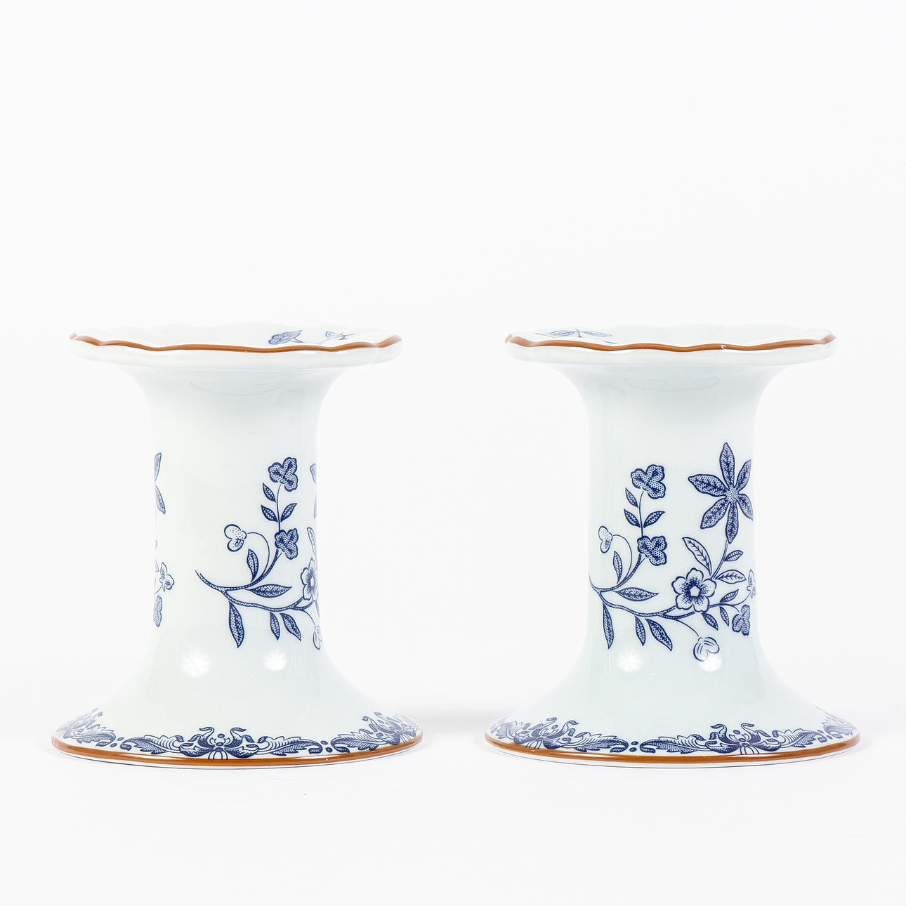 A pair of candlesticks, Rörstrand Ostindia.