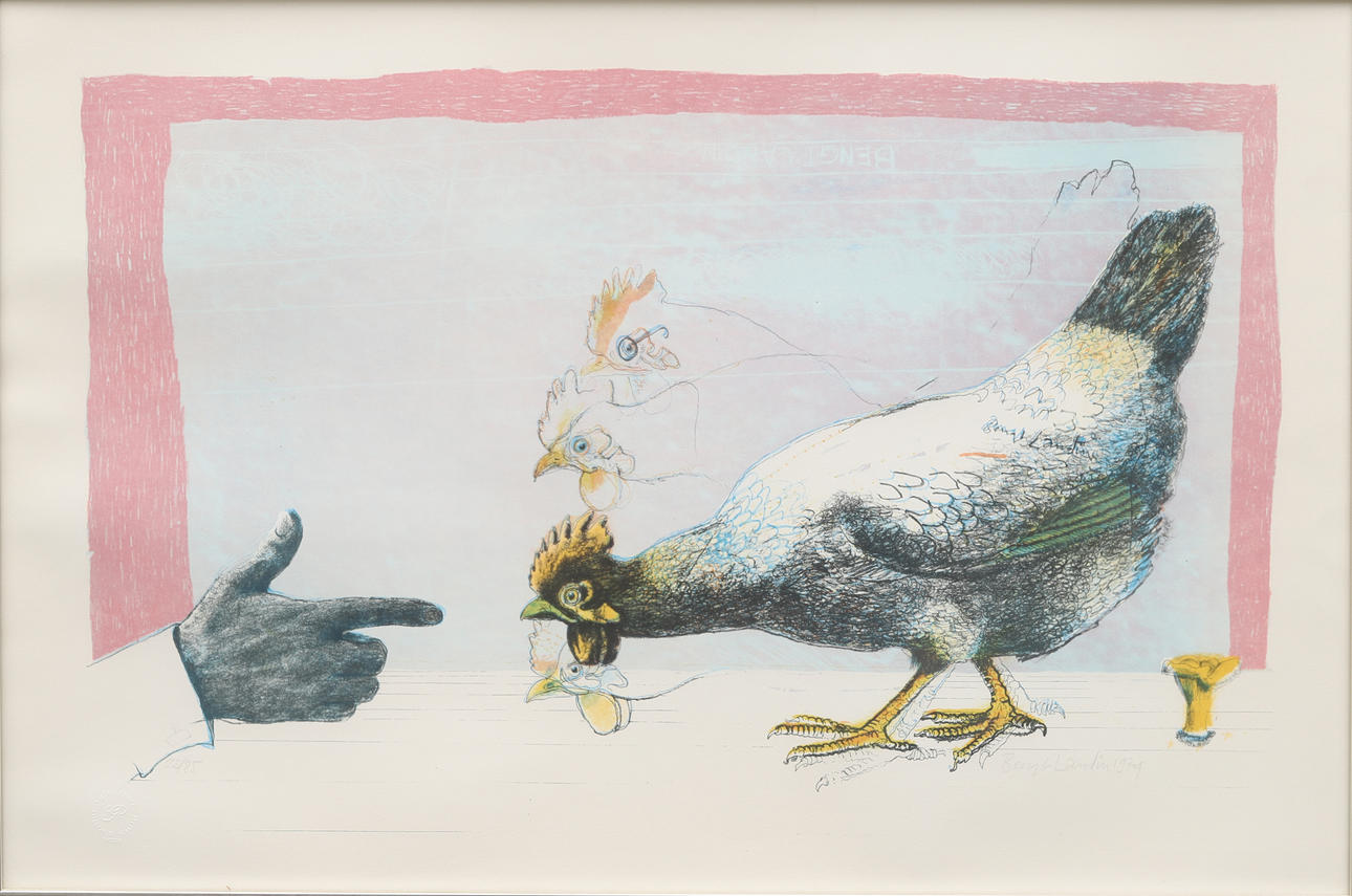 BENGT LANDIN. LITHOGRAPH IN COLOUR, signed and numbered 22/85.