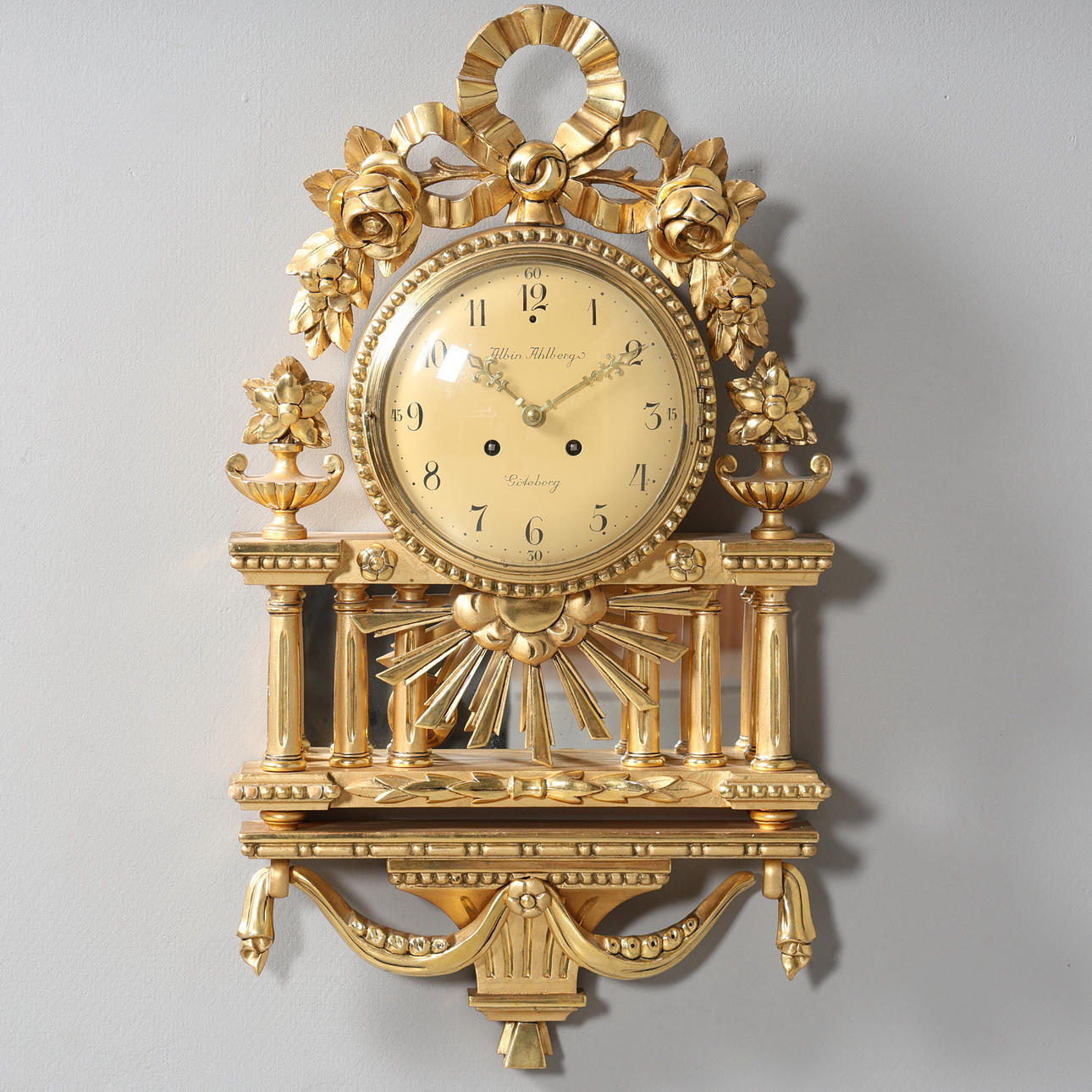 VÄGGPENDYL, Albin Ahlberg Göteborg, Westerstrand, 1900-tal.