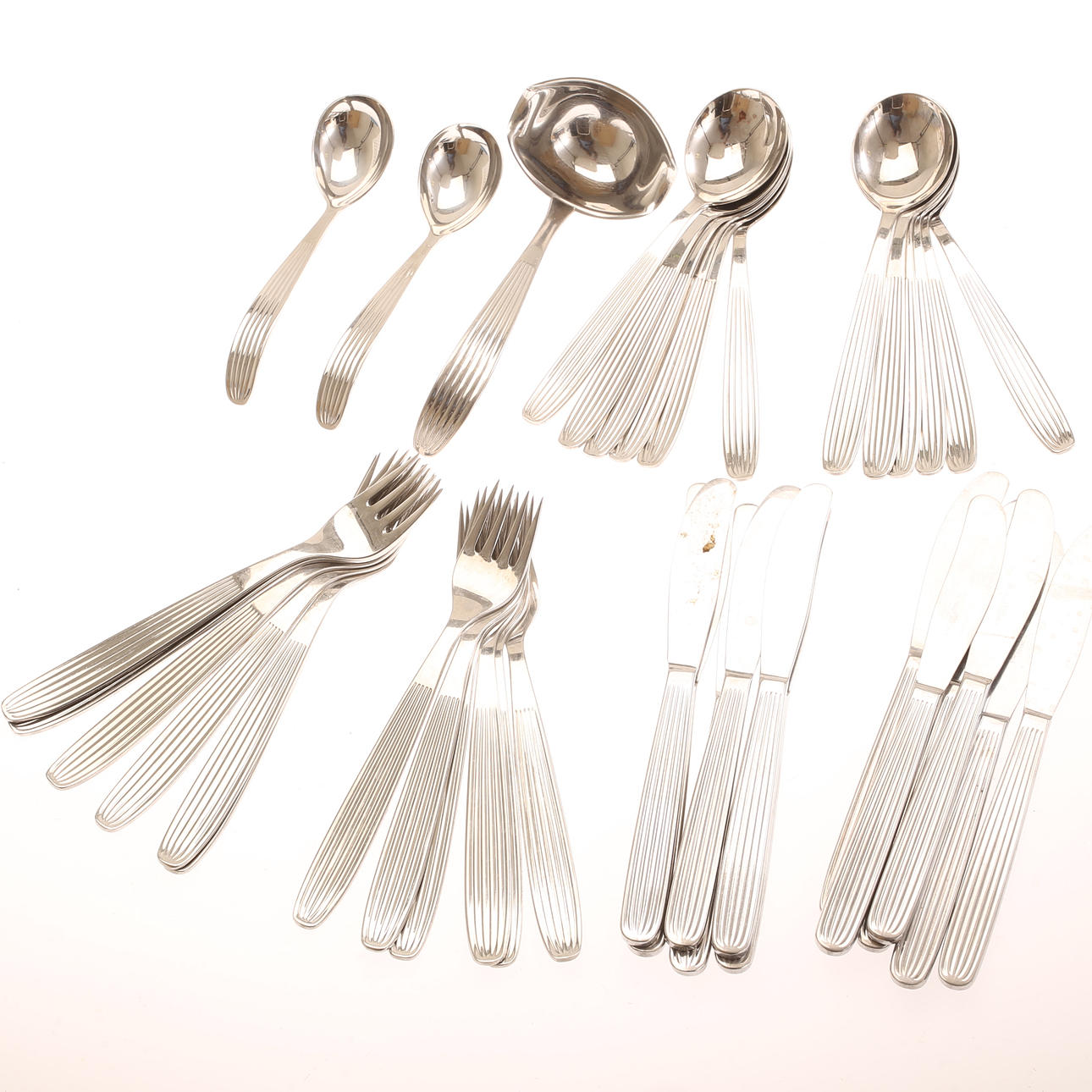 BESTICK, 39 delar, rostfritt Hackman, Finland. Silver & Metall - Övriga ...