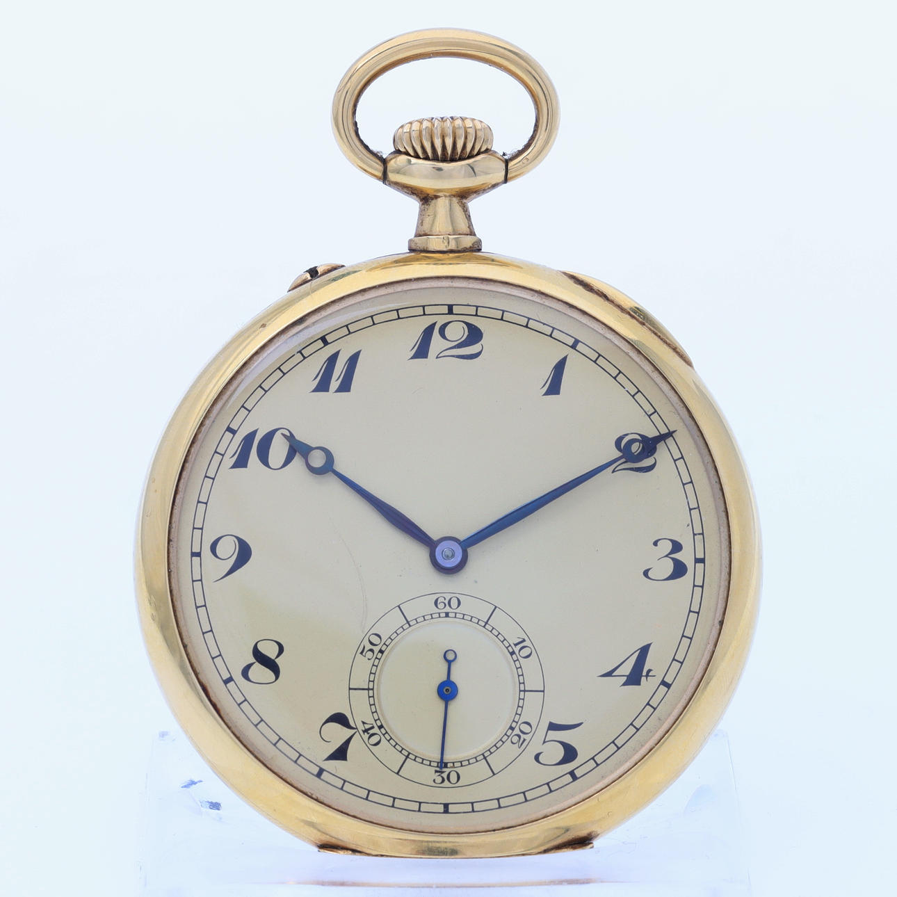 POCKET WATCH, outer case in 18K gold.