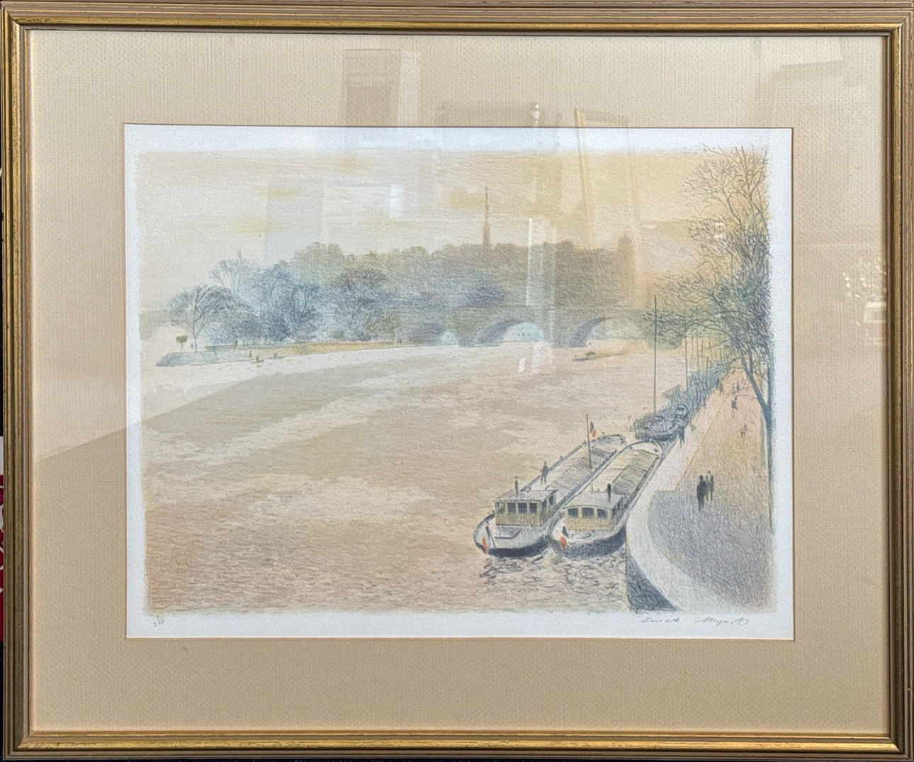 DEREK MYNOTT. TWO LIMITED EDITION LITHOGRAPHS.