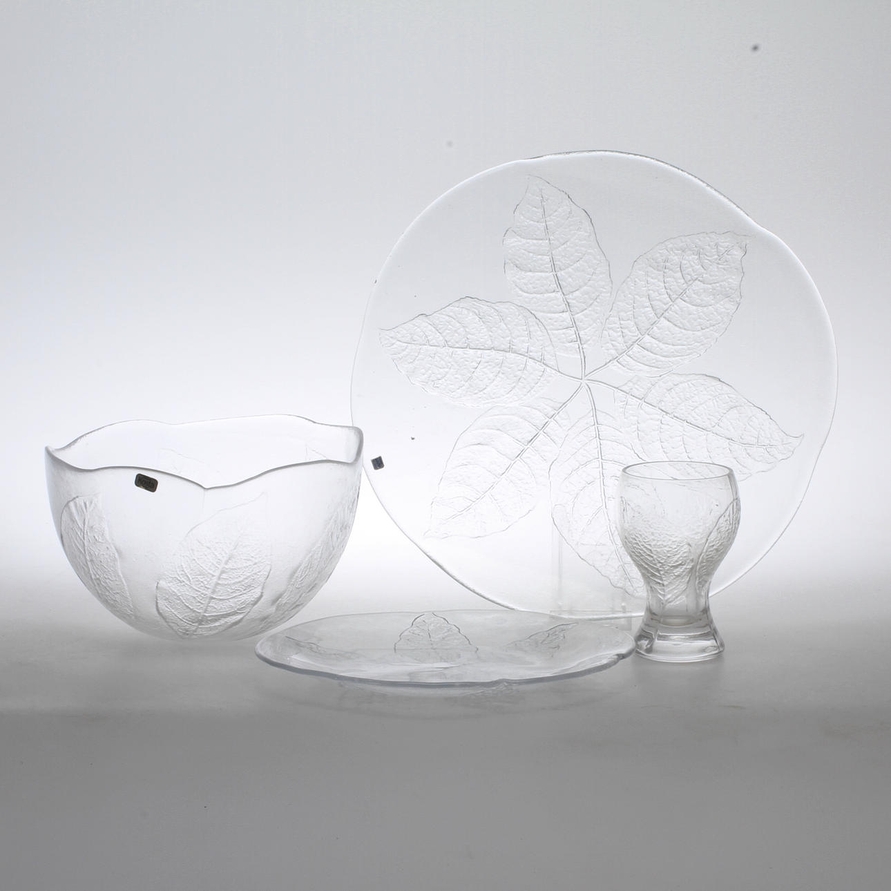 SERVISDELAR, 22 delar, glas, "Party", Kosta.