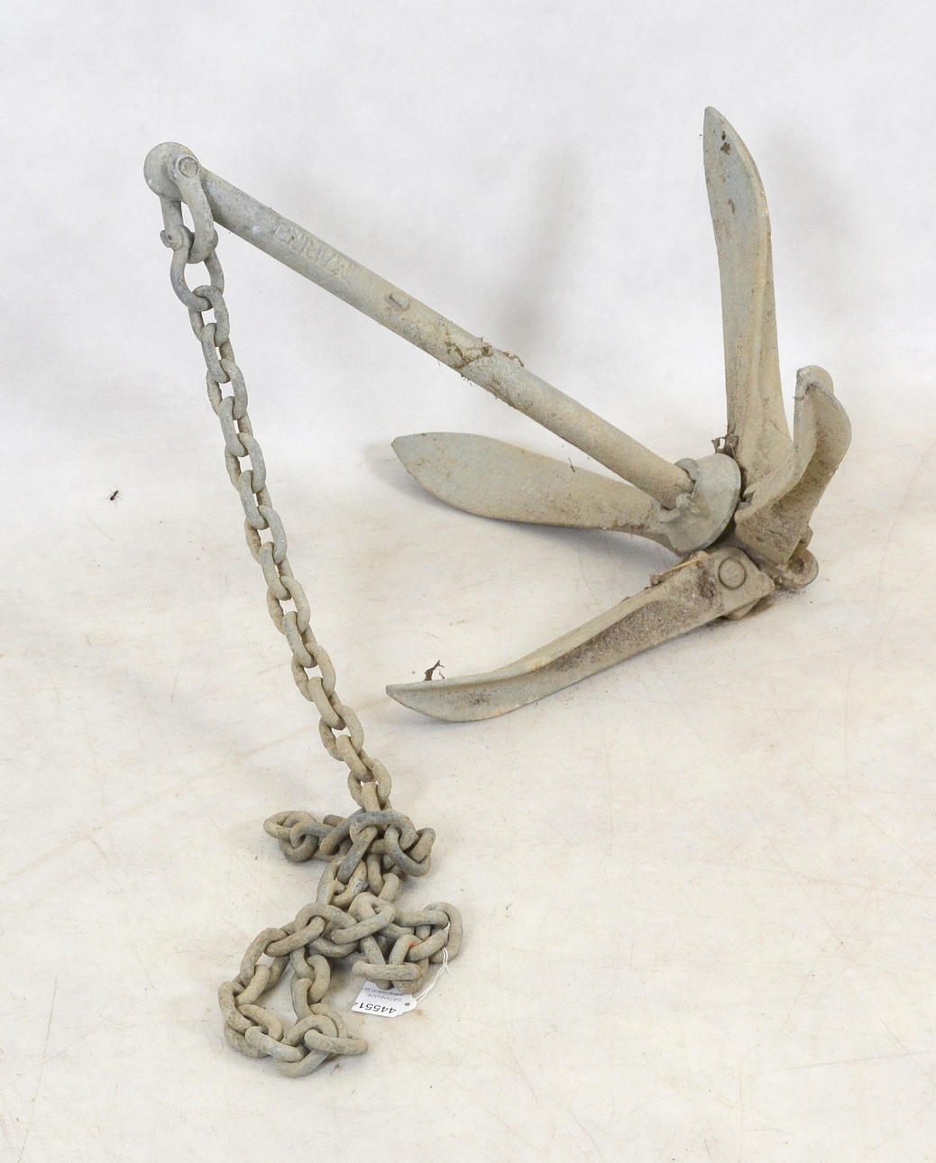 BÅTANKARE, galvaniserat järn. Med lina.