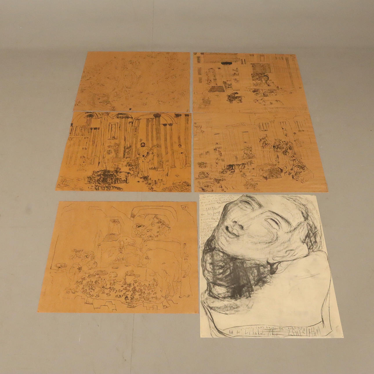 CARL FREDRIK HILL. After. Folder containing 6 prints by Hill, published by Malmö Museums, numbered 0667/1000.