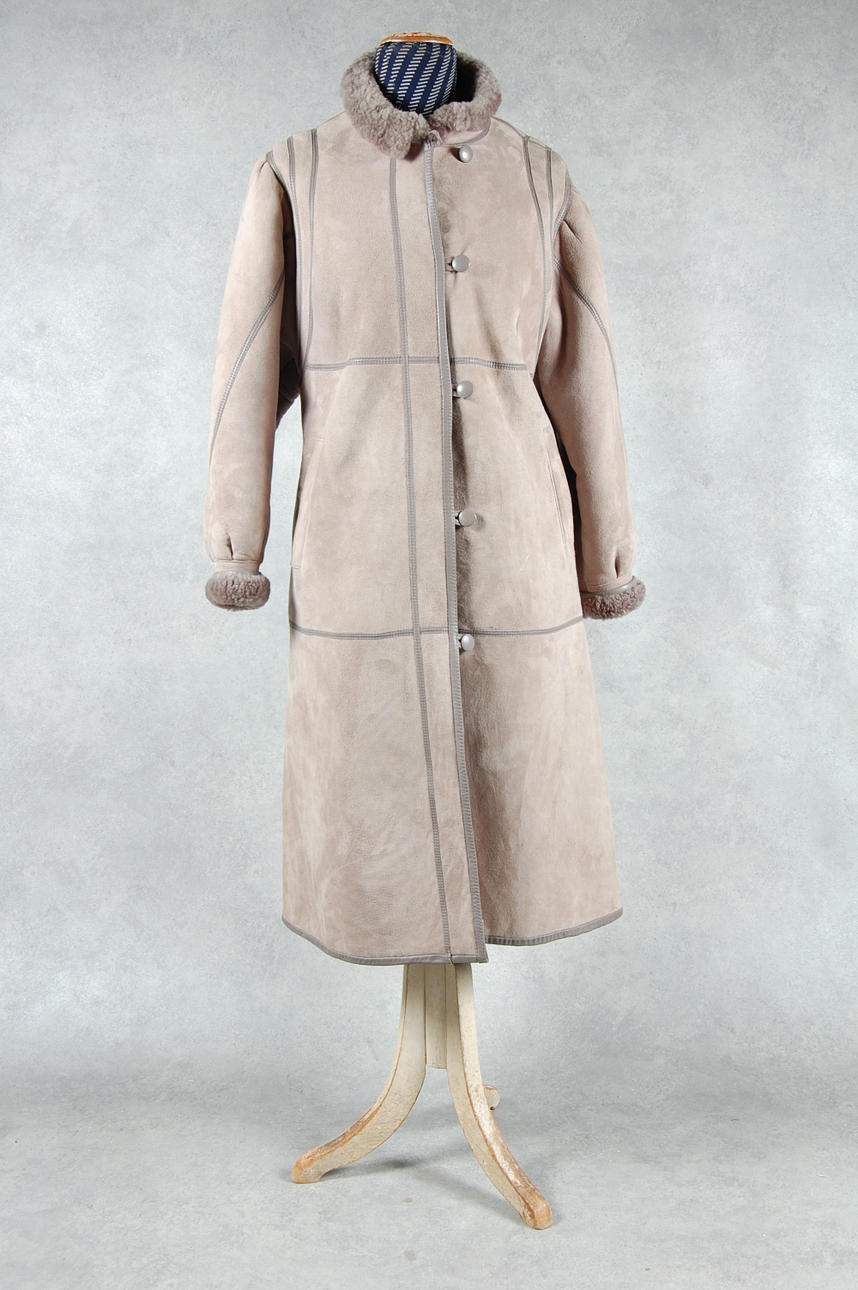 PÄLS, mocka, fårskinn.