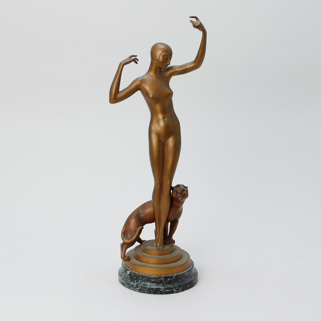 A bronze sculpture by Paul Philippe.