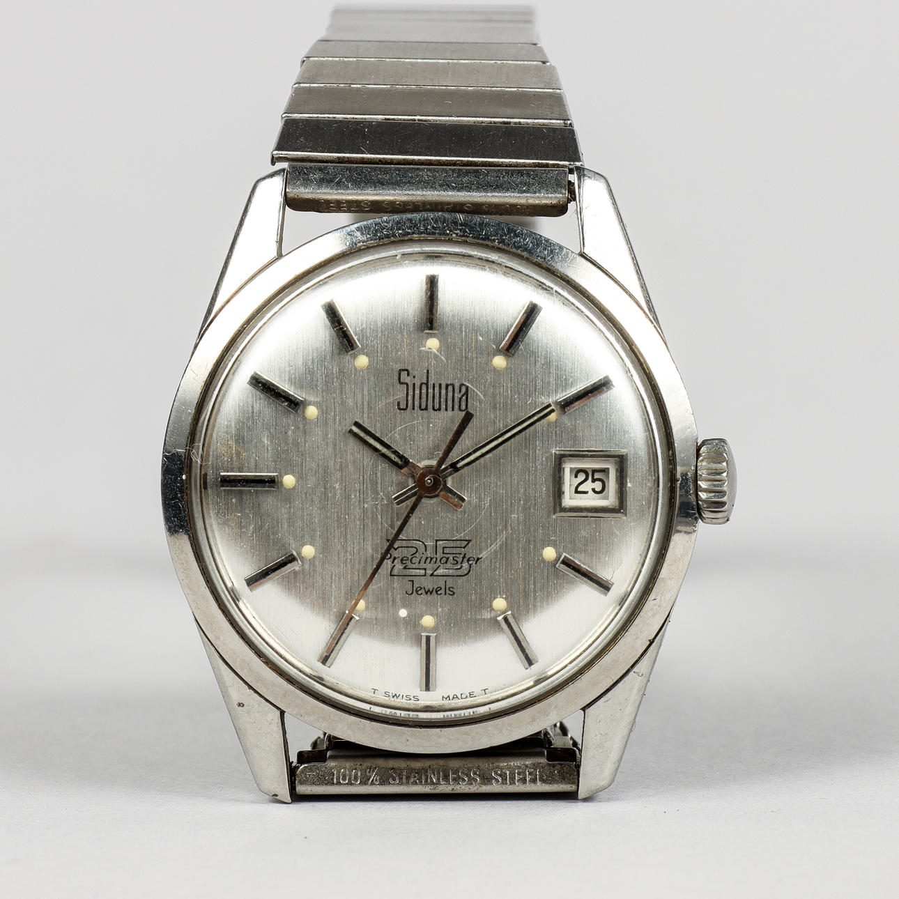 SIDUNA Precimaster, steel, automatic, 1960/70's.