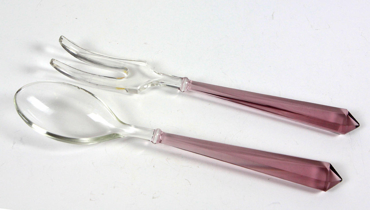 ART DEKO SALADSERVRAR, omkring 1930.