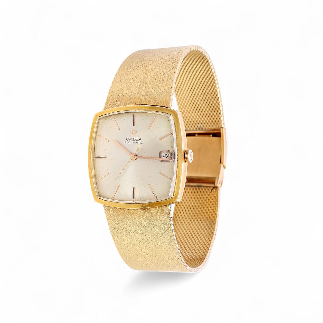 Omega Automatic watch in gold, circa 1960-1970.