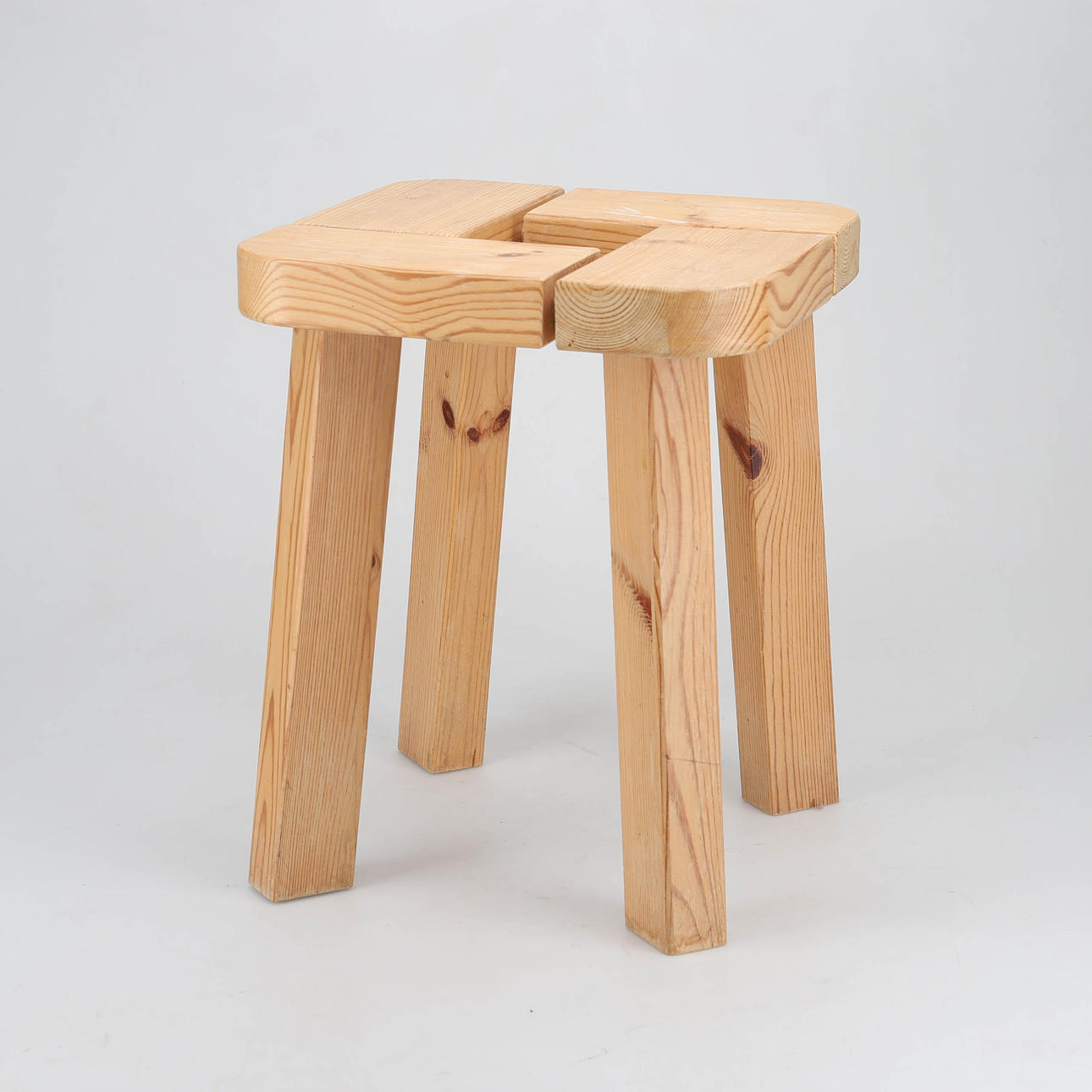 OLOF OTTELIN. Attributed to, stool, pine, Finland.