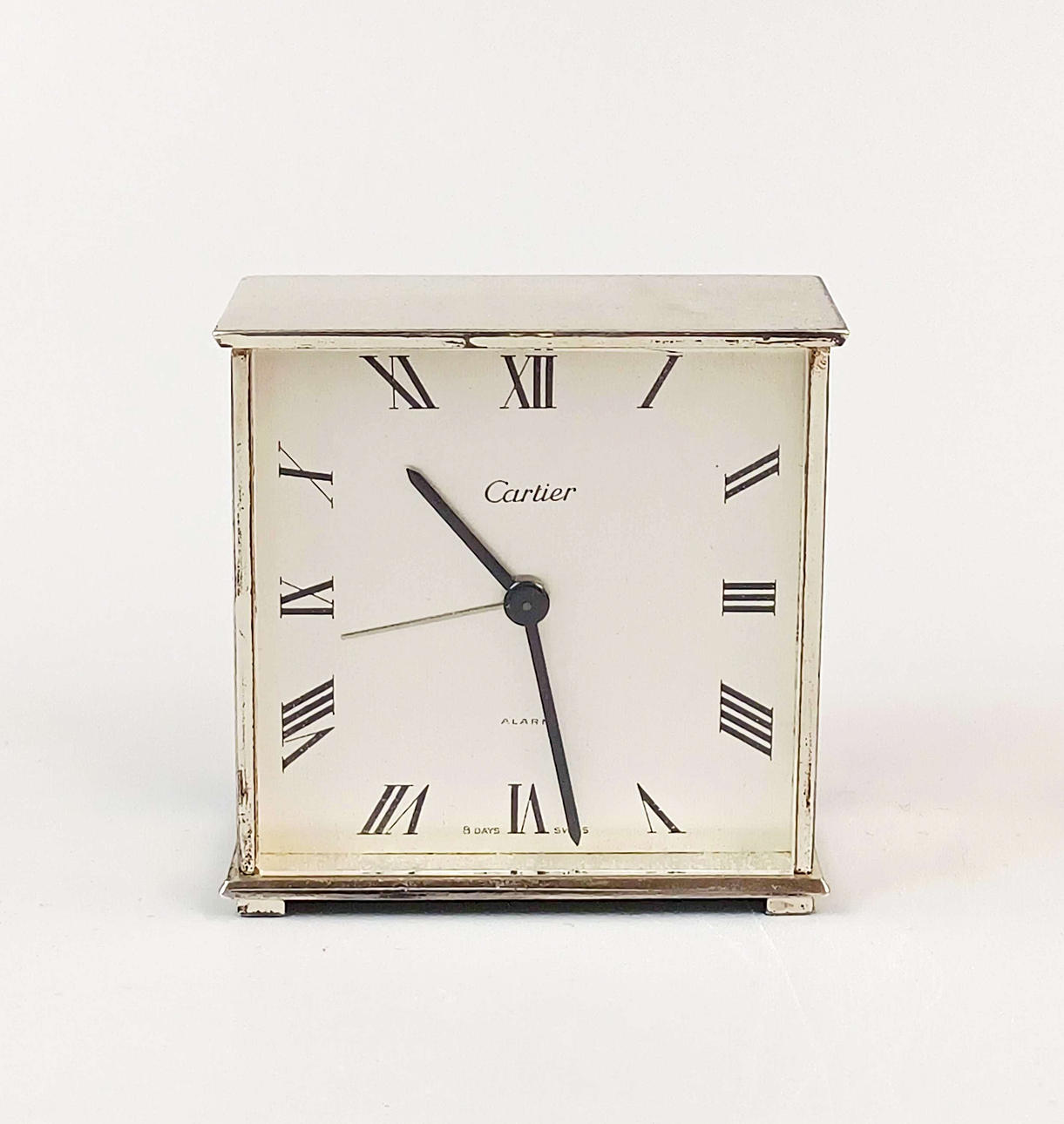 1970'S CARTIER BEDSIDE ALARM CLOCK.