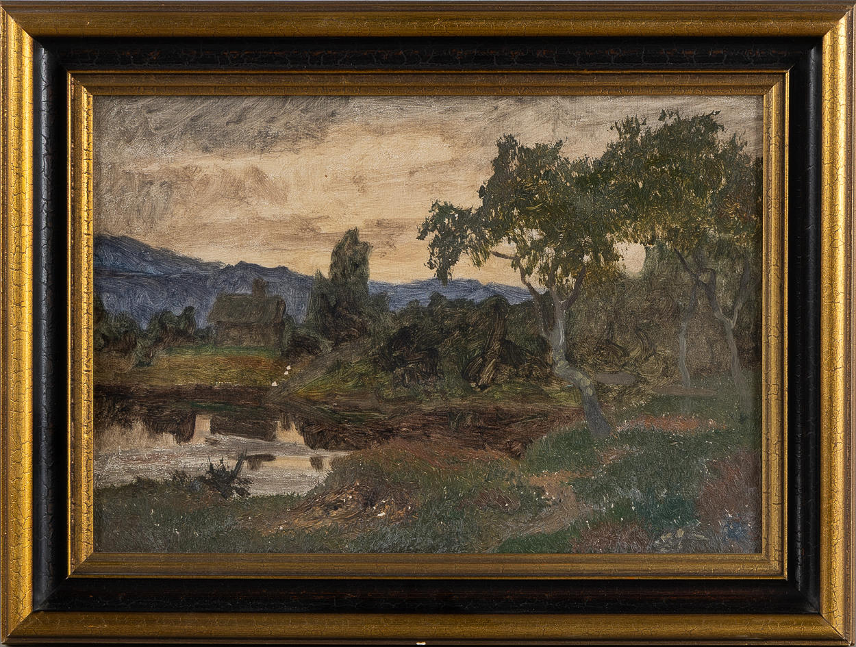 OLOF ARBORELIUS. Twilight landscape.