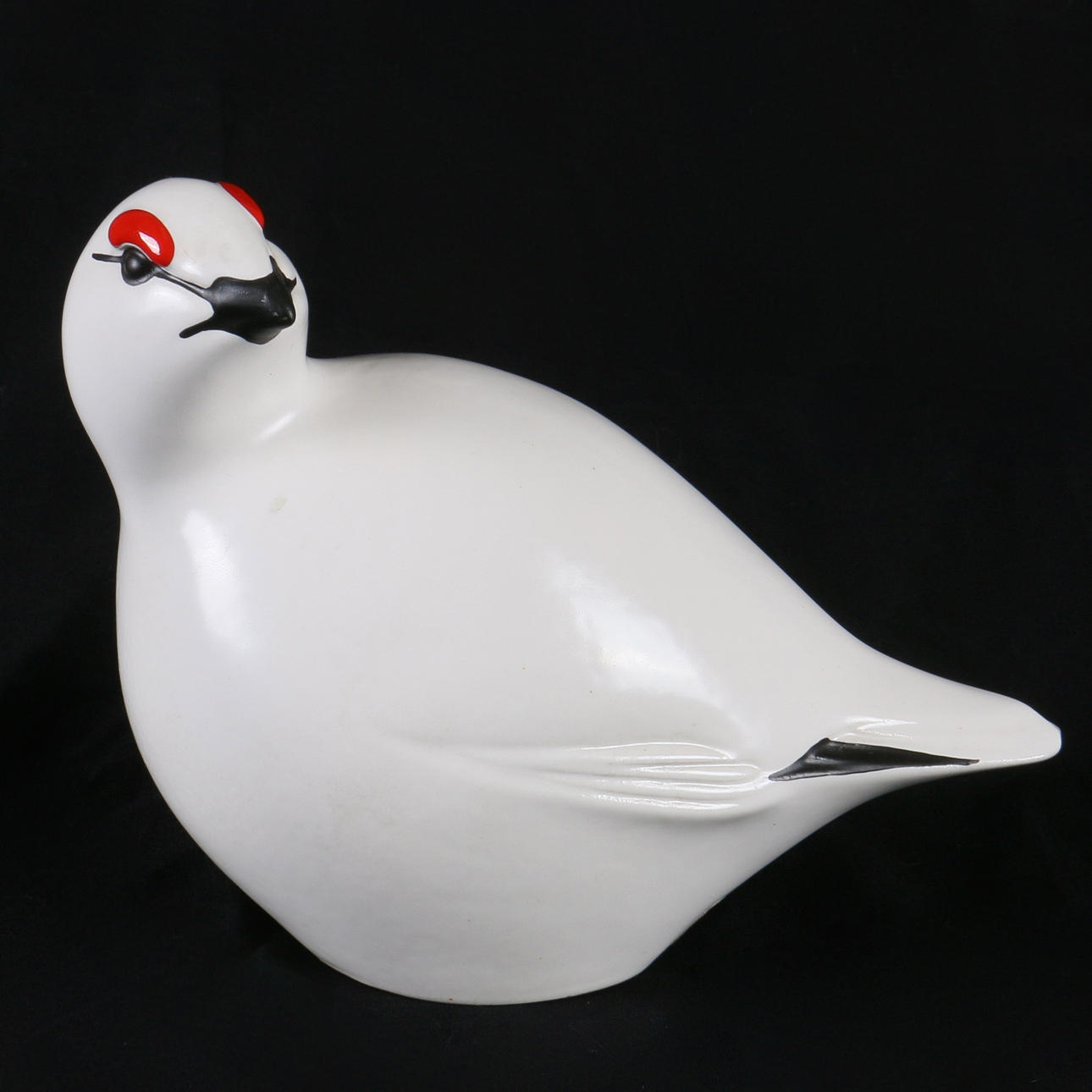 FIGURIN, stengods, "Snöripa", Paul Hoff, Gustavsberg.