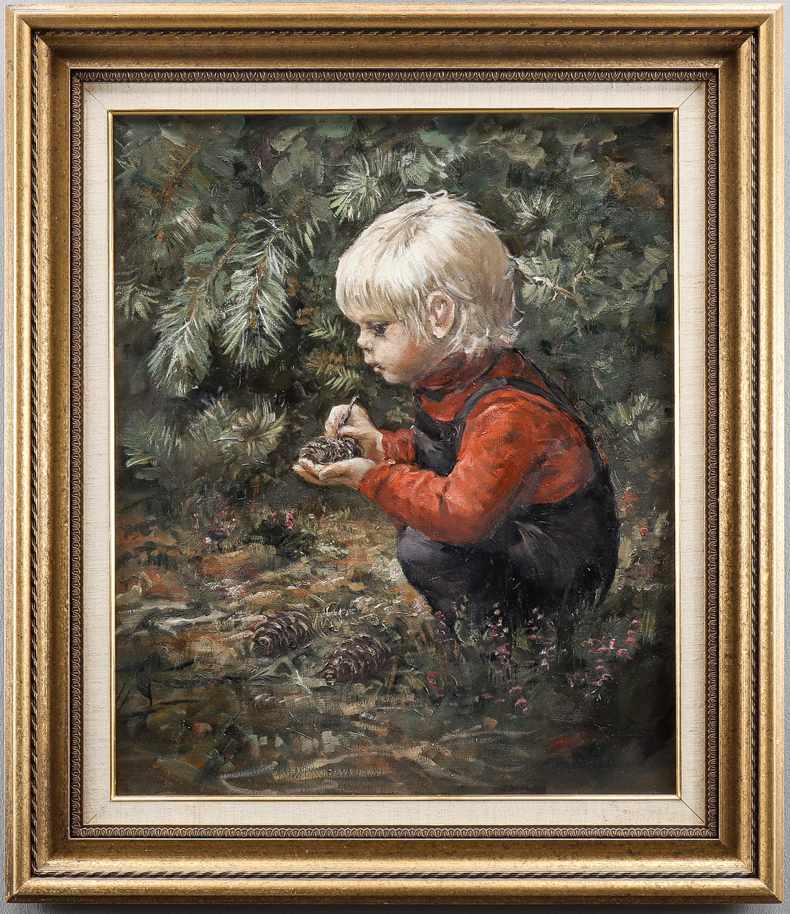 INGA BURSELL oil on canvas, signed.