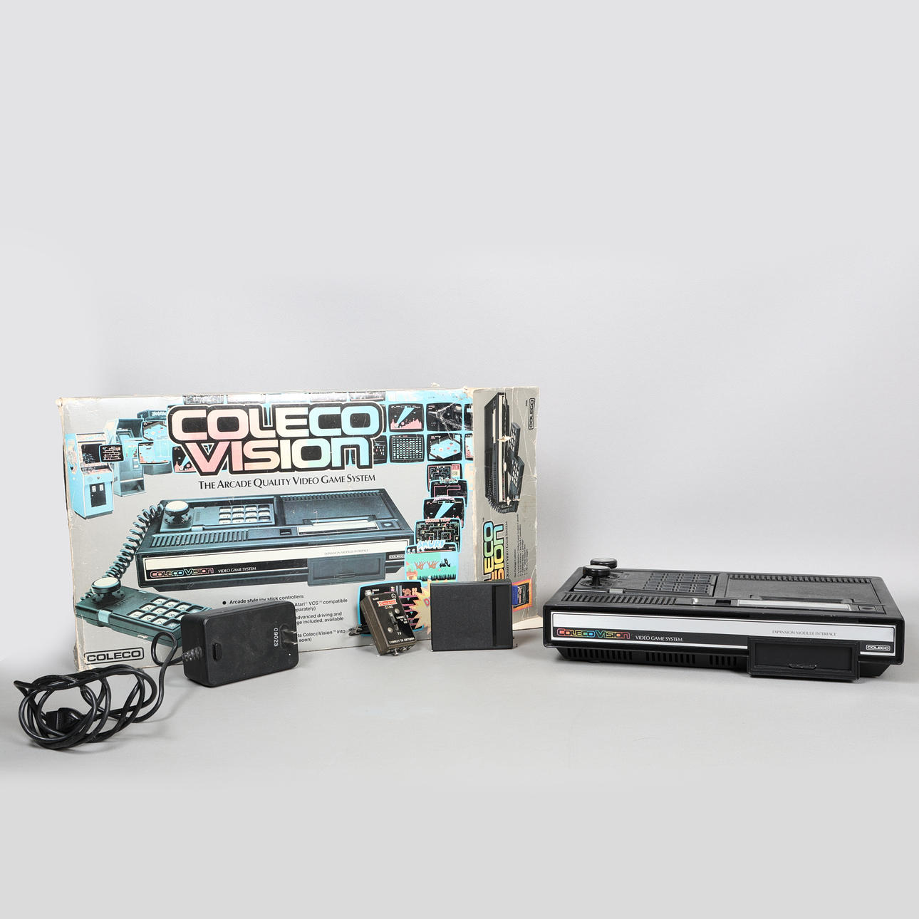 A COLECO VISION ARCADE QUALITY VIDEO GAME SYSTEM.