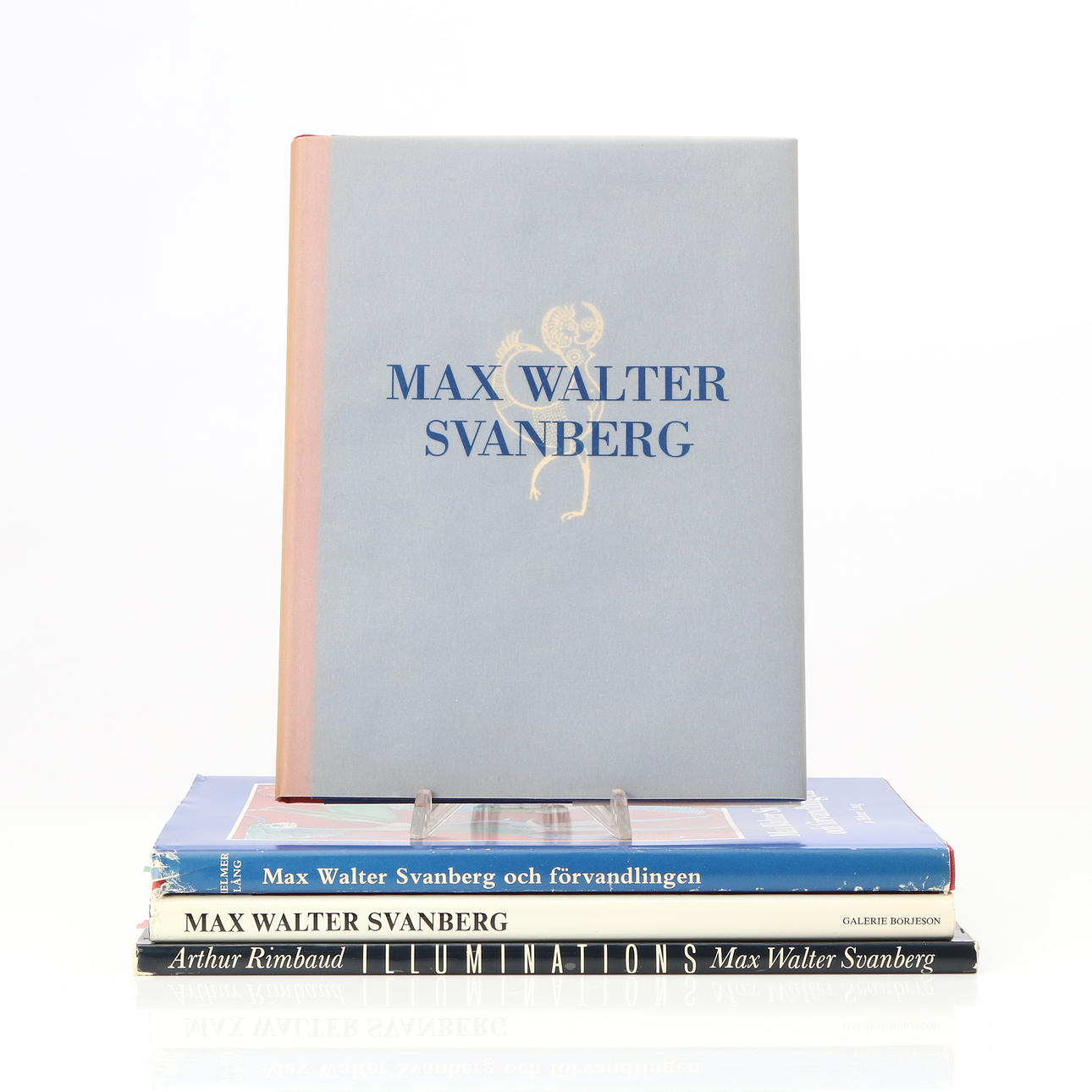 MAX WALTER SVANBERG. BOOKS, FOUR PCS.