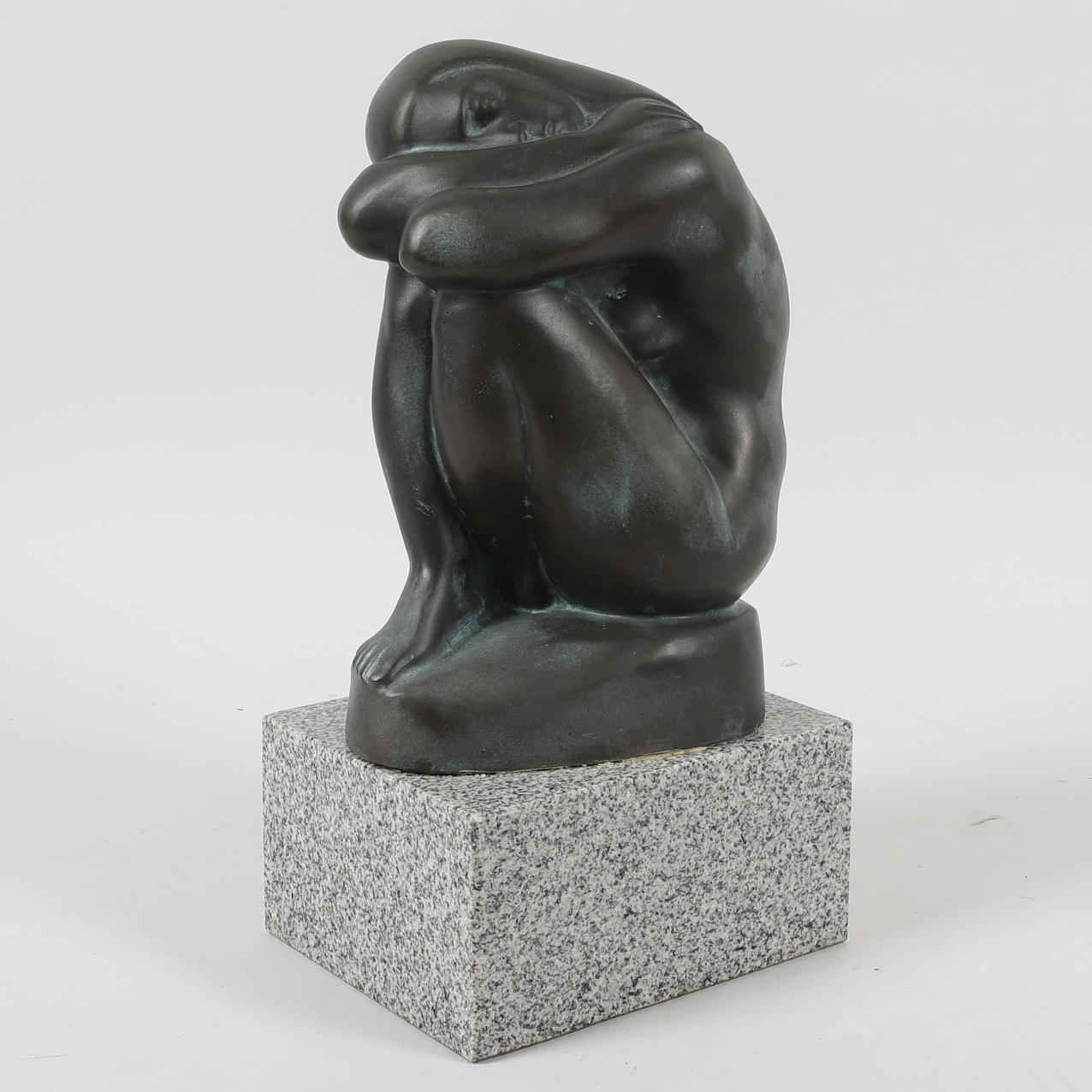 BROR FORSLUND. Sculpture, “Harmony”, bronze on stone base, signed.