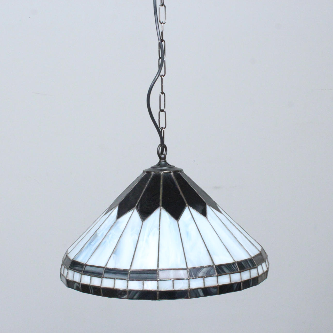 Tiffany style ceiling light.
