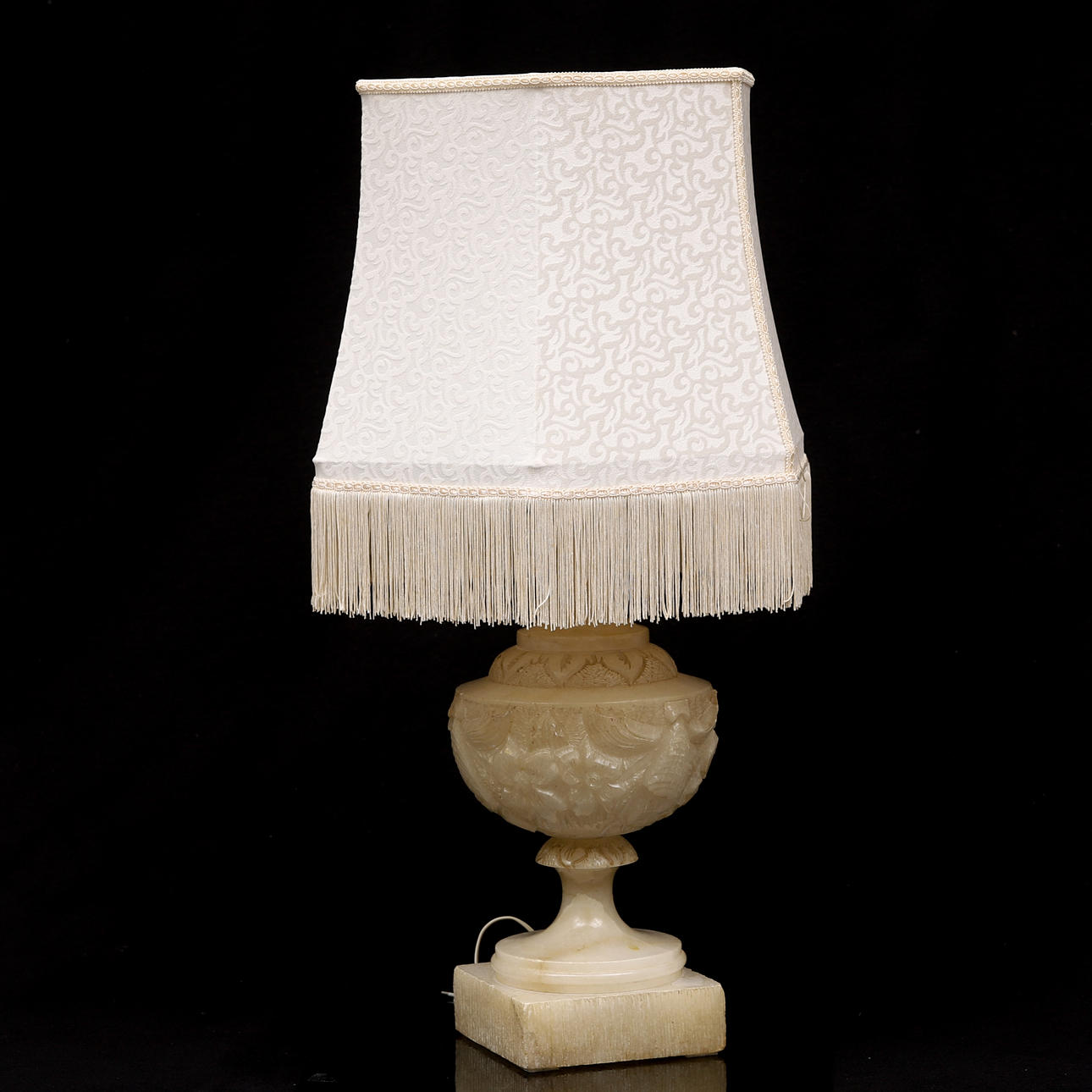 Table lamp, alabaster.