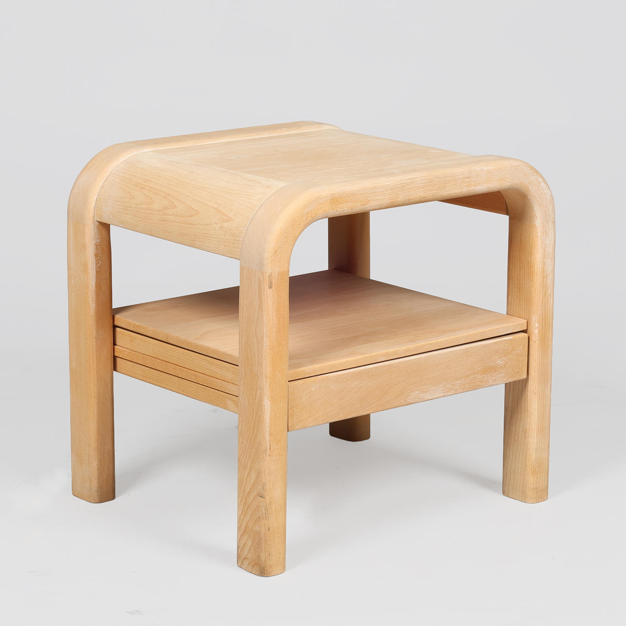 VILLY NØRGAARD. bedside table/bedside table made of solid beech 20 years old.
