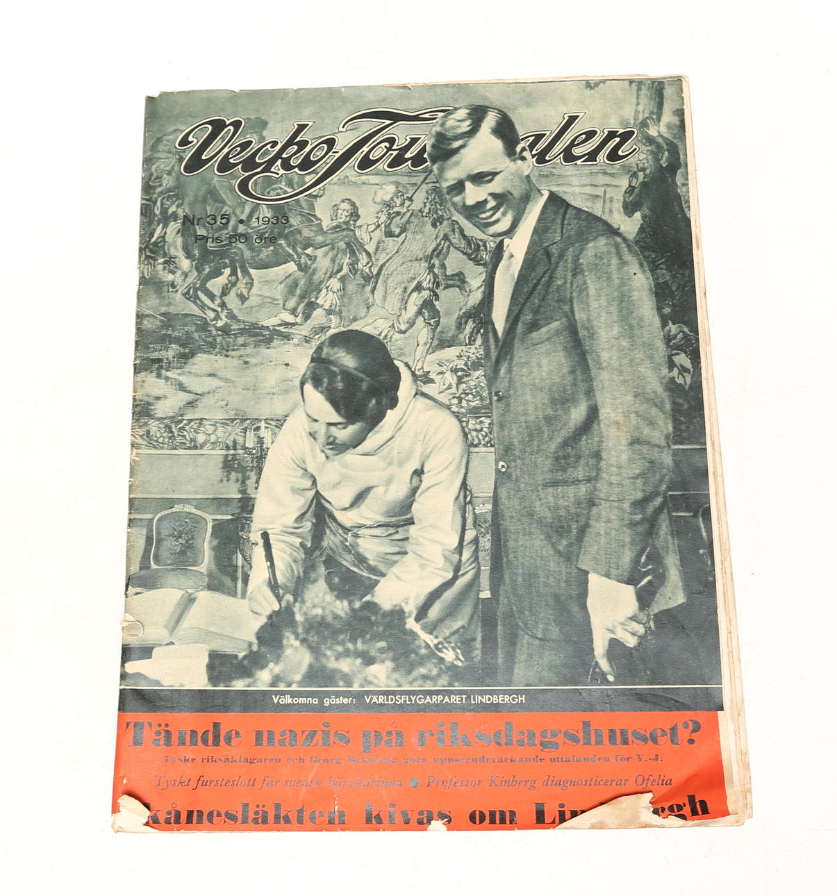 NEWSPAPER, Vecko-Journalen, 1933.