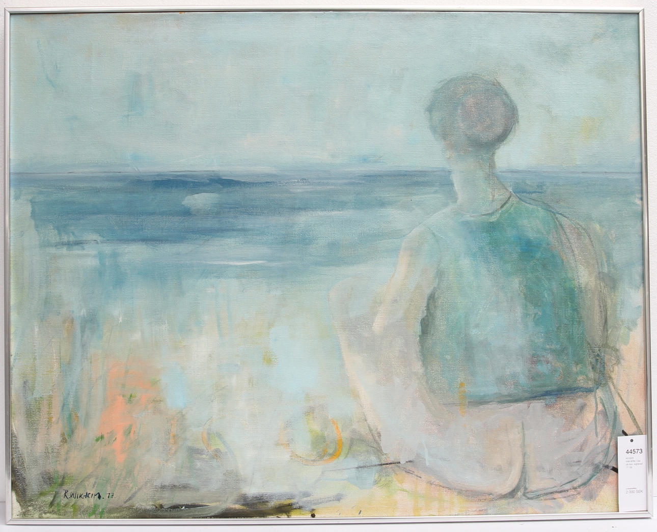 ROGER WIKHEIM. Olja på duk, signerad 77.