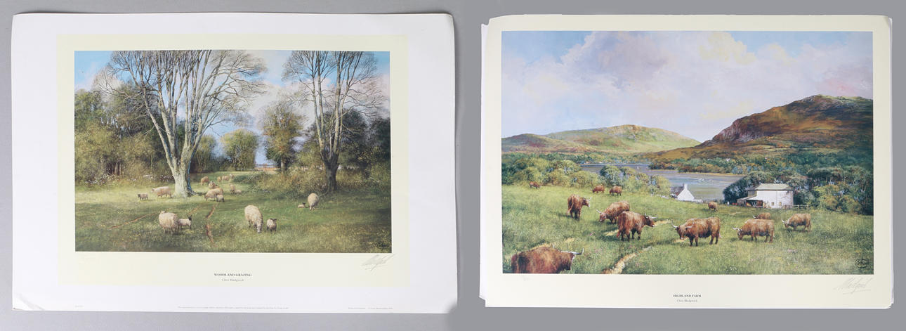 CLIVE MADGWICK (1934-2005) TWO COLOURED PRINTS (2).