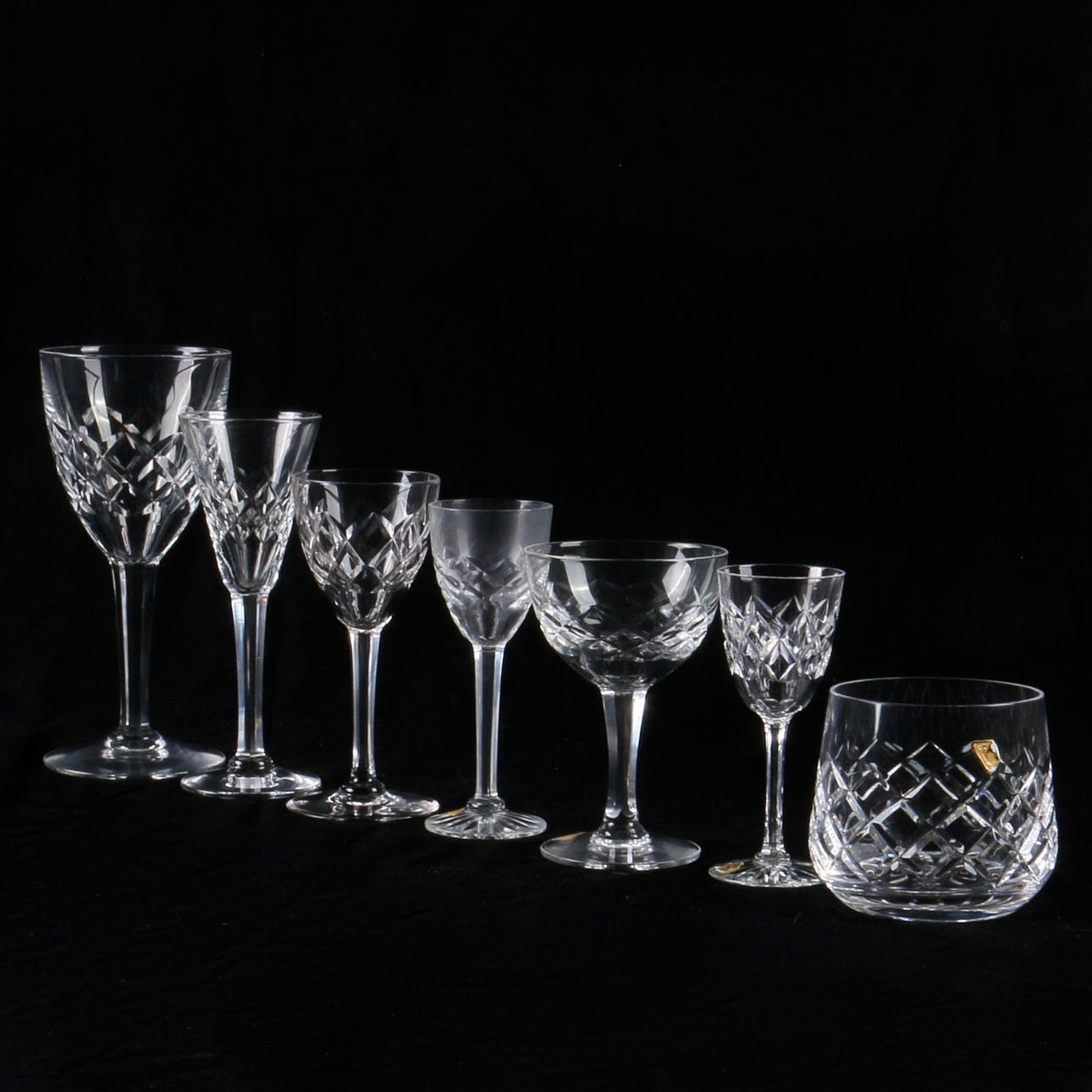 GLASSERVIS, 55 delar, GPI AB Kosta, 1950-tal.