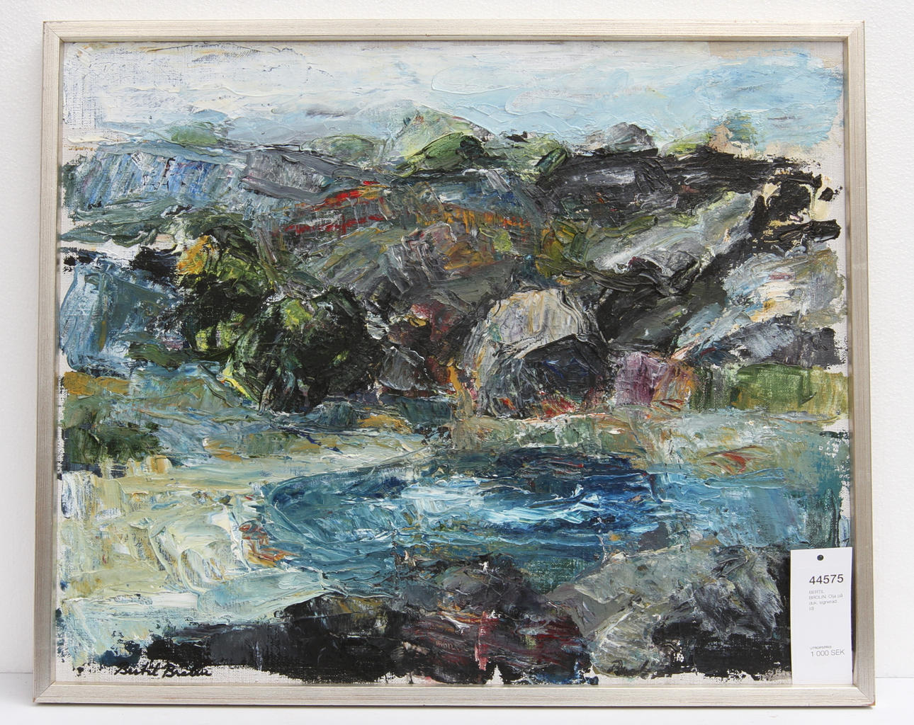 BERTIL BROLIN. Olja på duk, signerad .