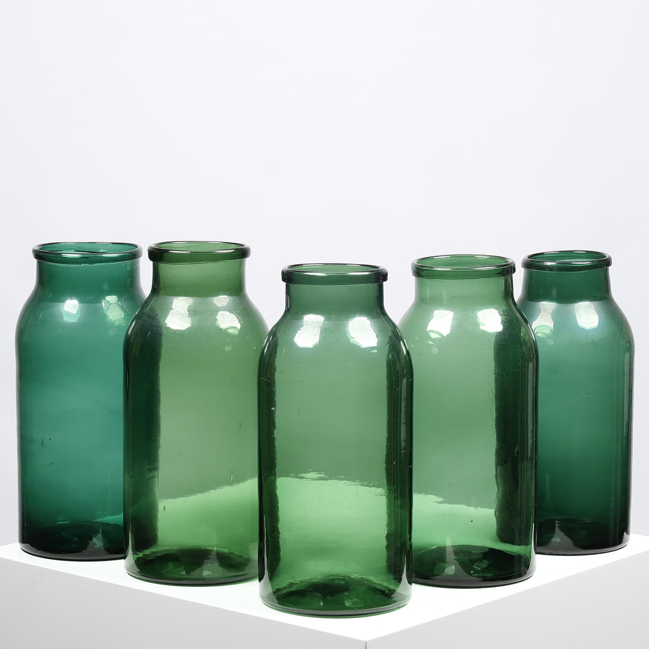Old tall green pickle jar, ca.1900 (5).