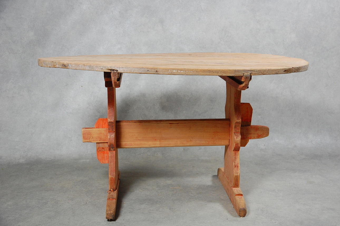 BOCKBORD, ovalt 1700-tal.