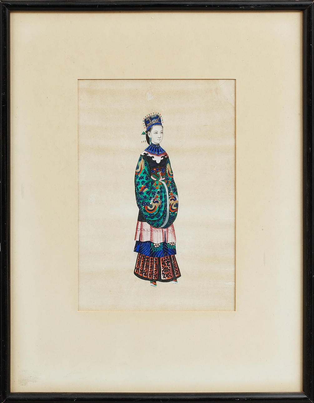 TEXTILMALEREI, China, 19. Jahrhundert.