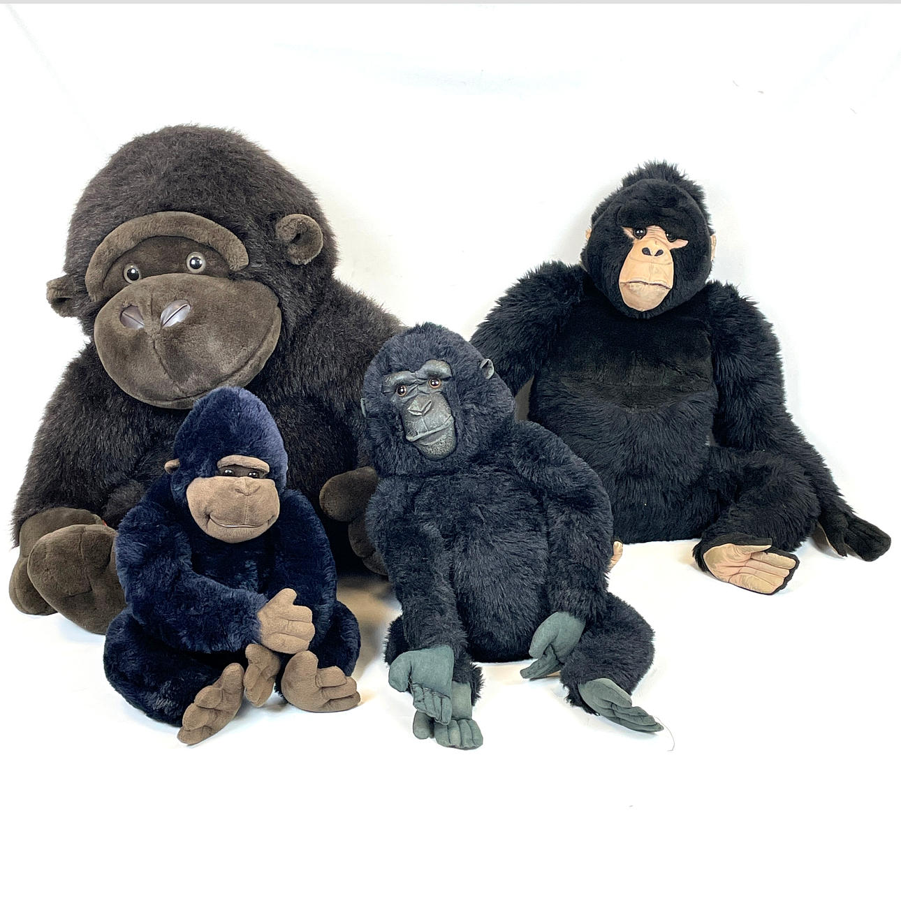 SOFT TOYS, 4 pcs. Monkeys, height 35-65 cm.