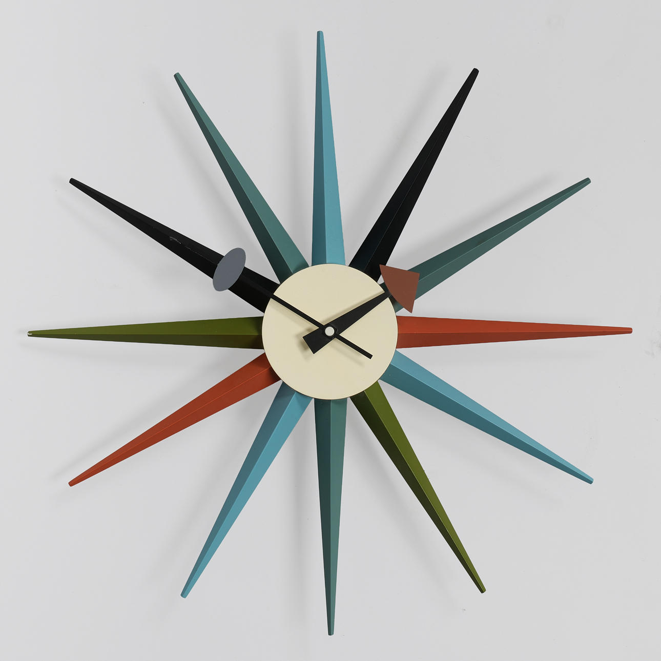 GEORGE NELSON. Wall clock "Sunburst" Vitra.