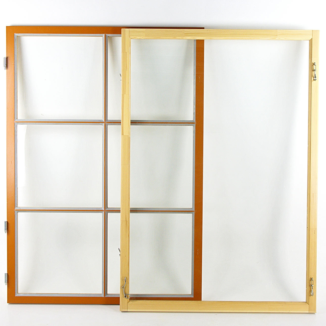 COUPLED EXTERIOR WINDOW with genuine openwork, clear lacquered interior, 2024.