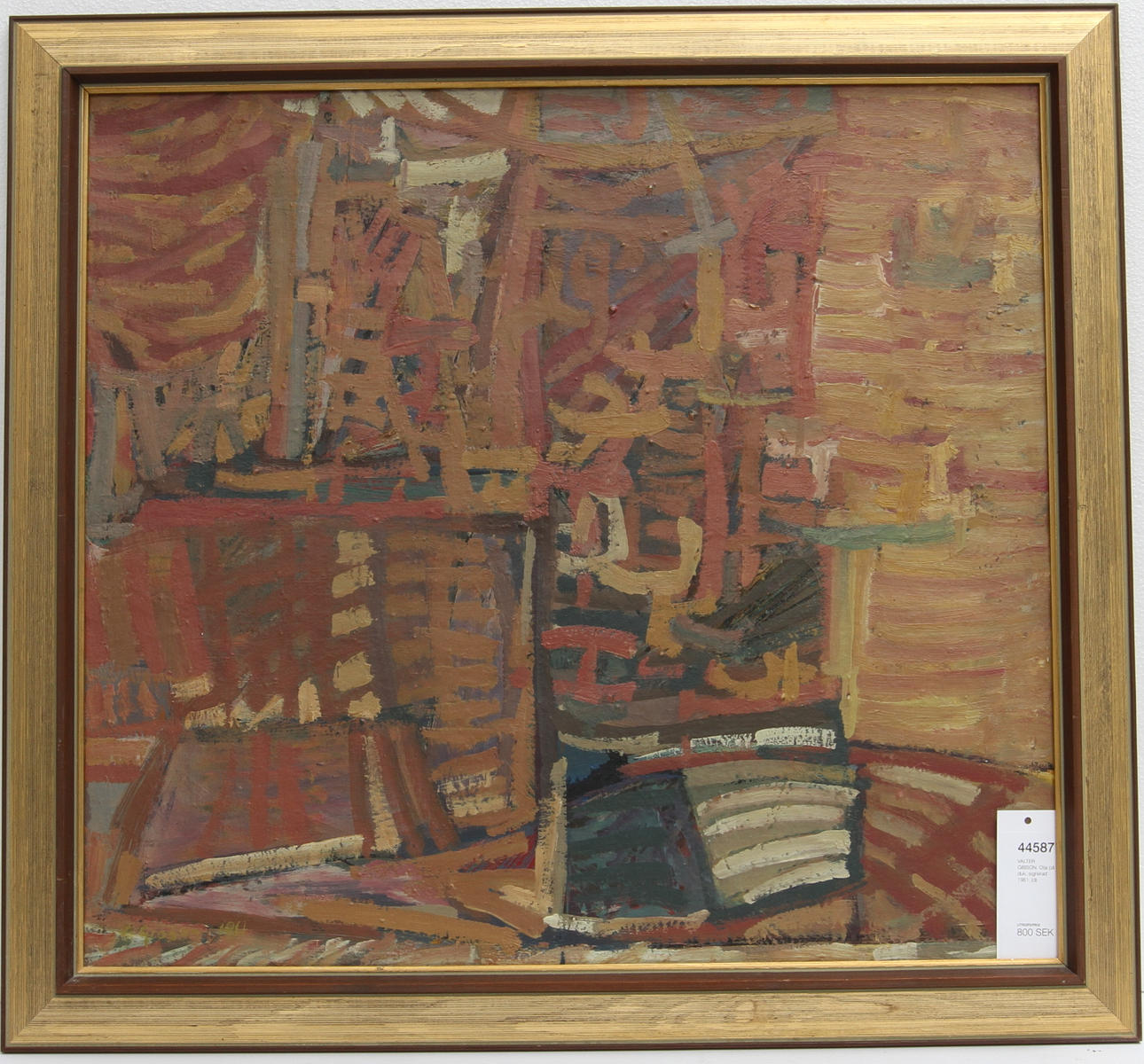 VALTER GIBSON. Olja på duk, signerad 1961.