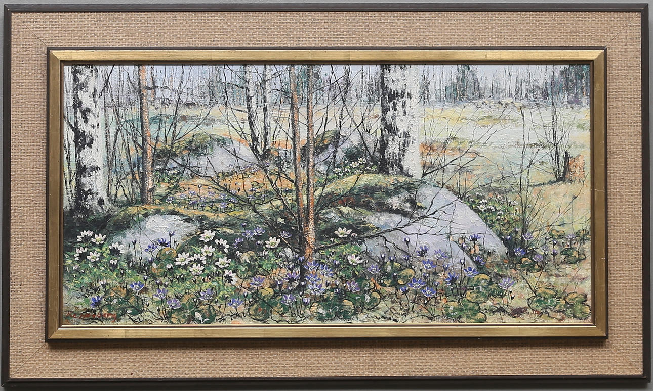 KARL ERIK HAGBERG. Olja på duk, signerad.