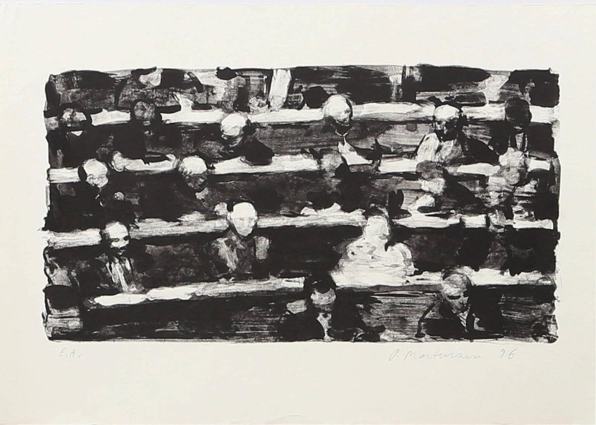 PETER MARTENSEN. Ansikten, litografi, signerad och daterad P Martensen -96 samt numrerad E.A.