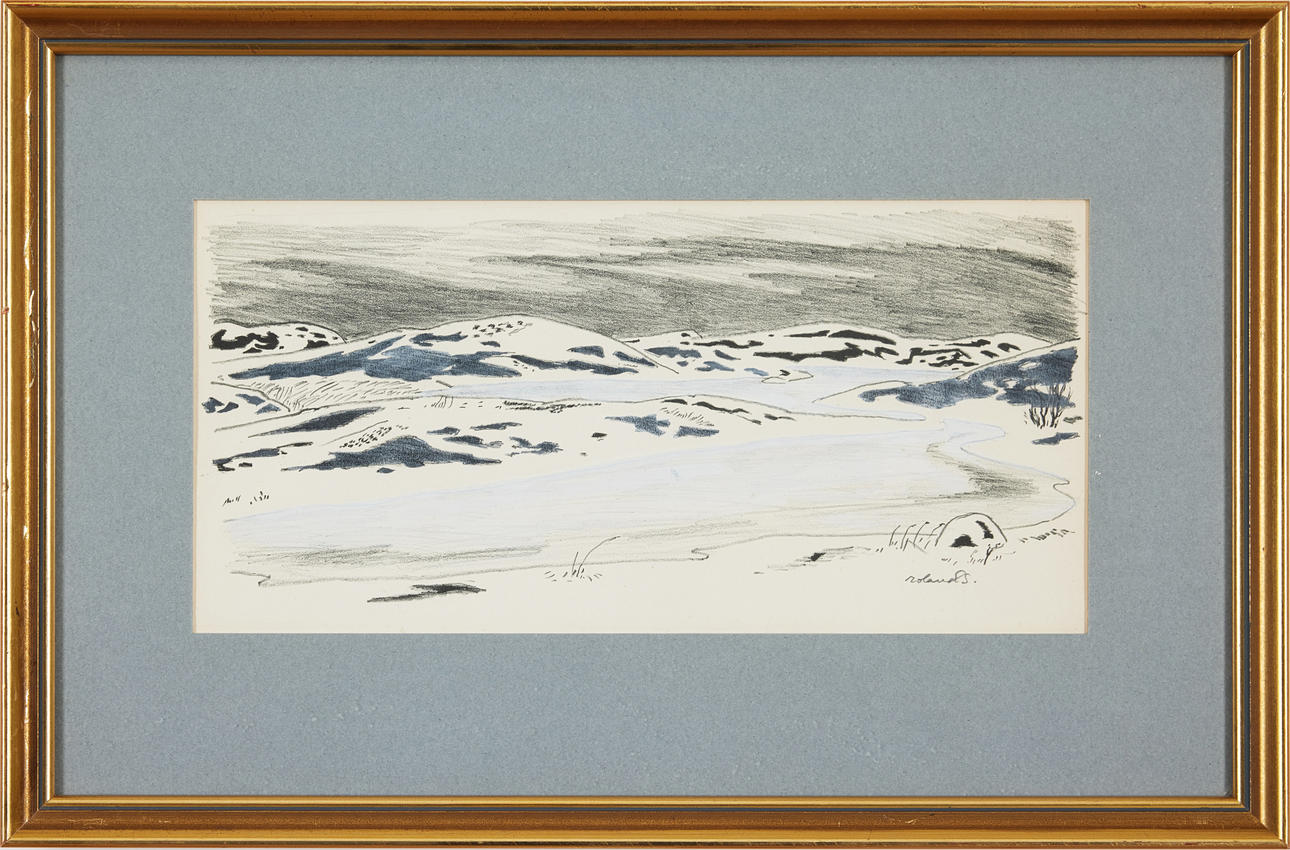 ROLAND SVENSSON. Vinterlandskap.