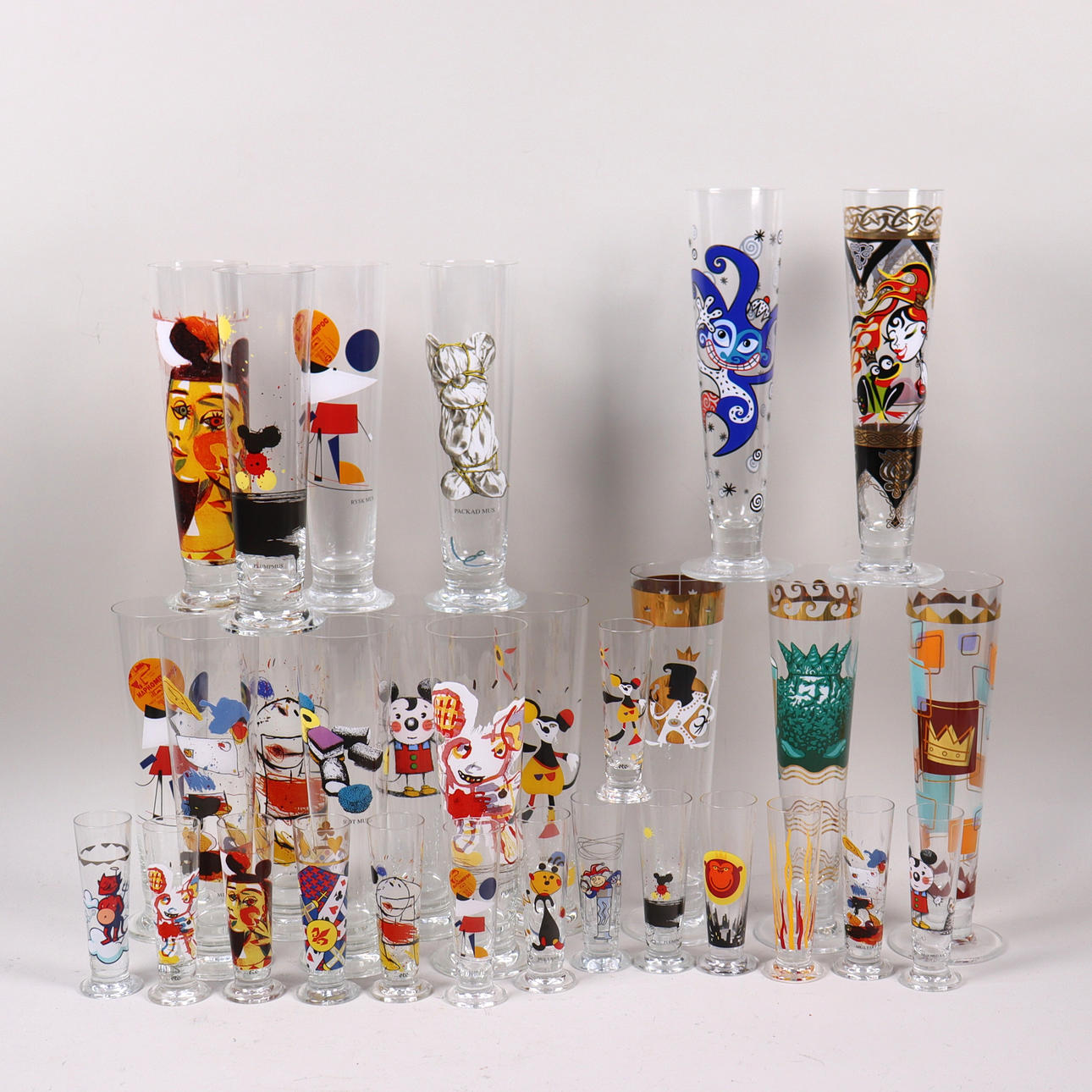 WINE & SNAPSGLAS, Lasse Åberg and Ritzenhoff.