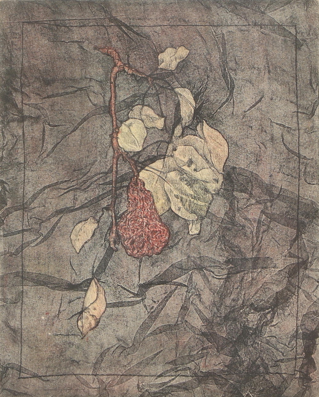 KARIN BENGTSSON. Etching, still life, signed, numbered 36/70.