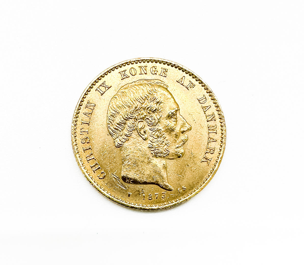 Gold coins. 20kr Denmark 1873.